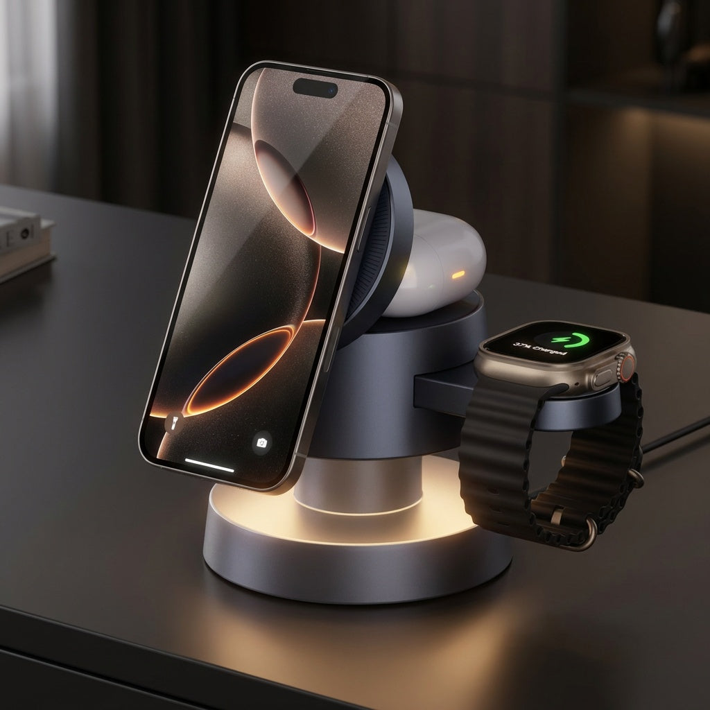 Auris Dock Pro™ 4-in-1 Magnetic Charging