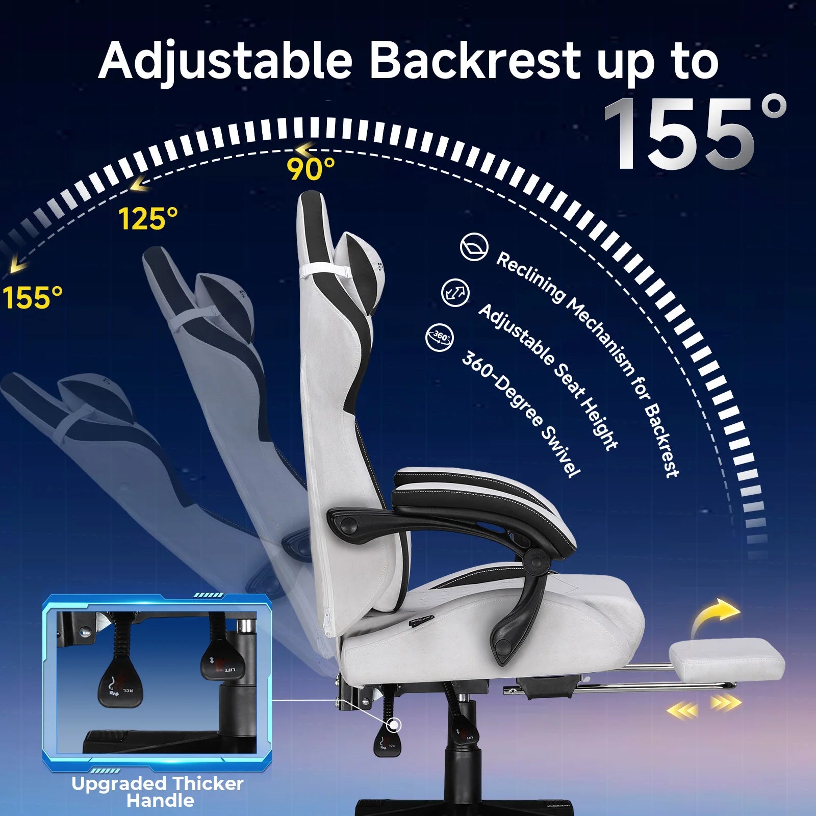 GTPlayer Ergonomic Fabric Gaming Chair