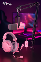 FIFINE GameWave | RGB Headset + Streaming Mic Kit