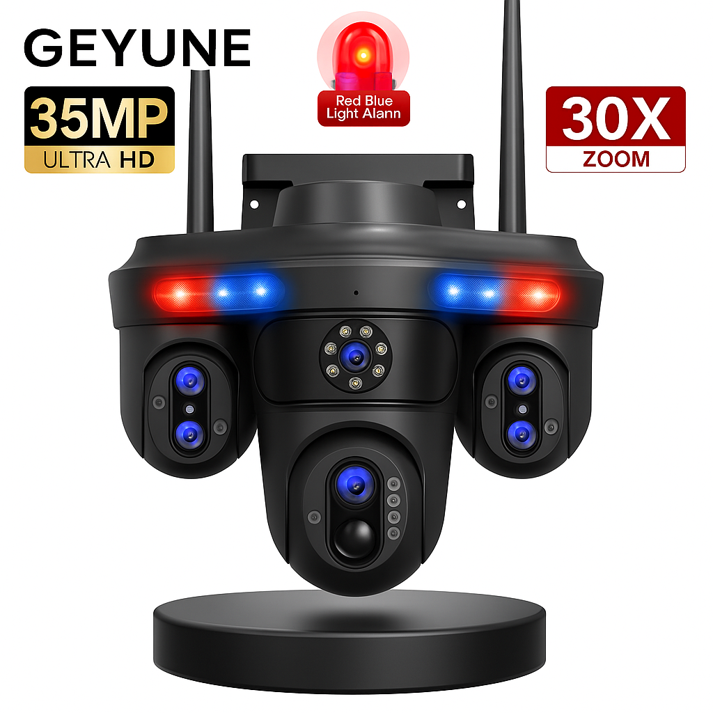 GEYUNE 35MP | 7-Lens WiFi PTZ Security Camera