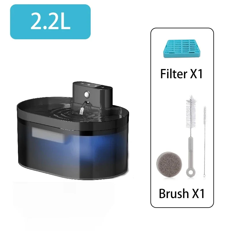 PuraFlow 2.2L | Wireless Smart Pet Water Fountain