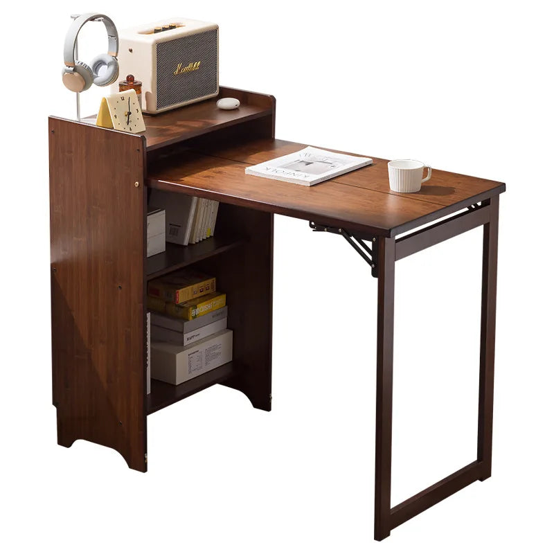 WoodFold | Compact Solid Wood Study Desk