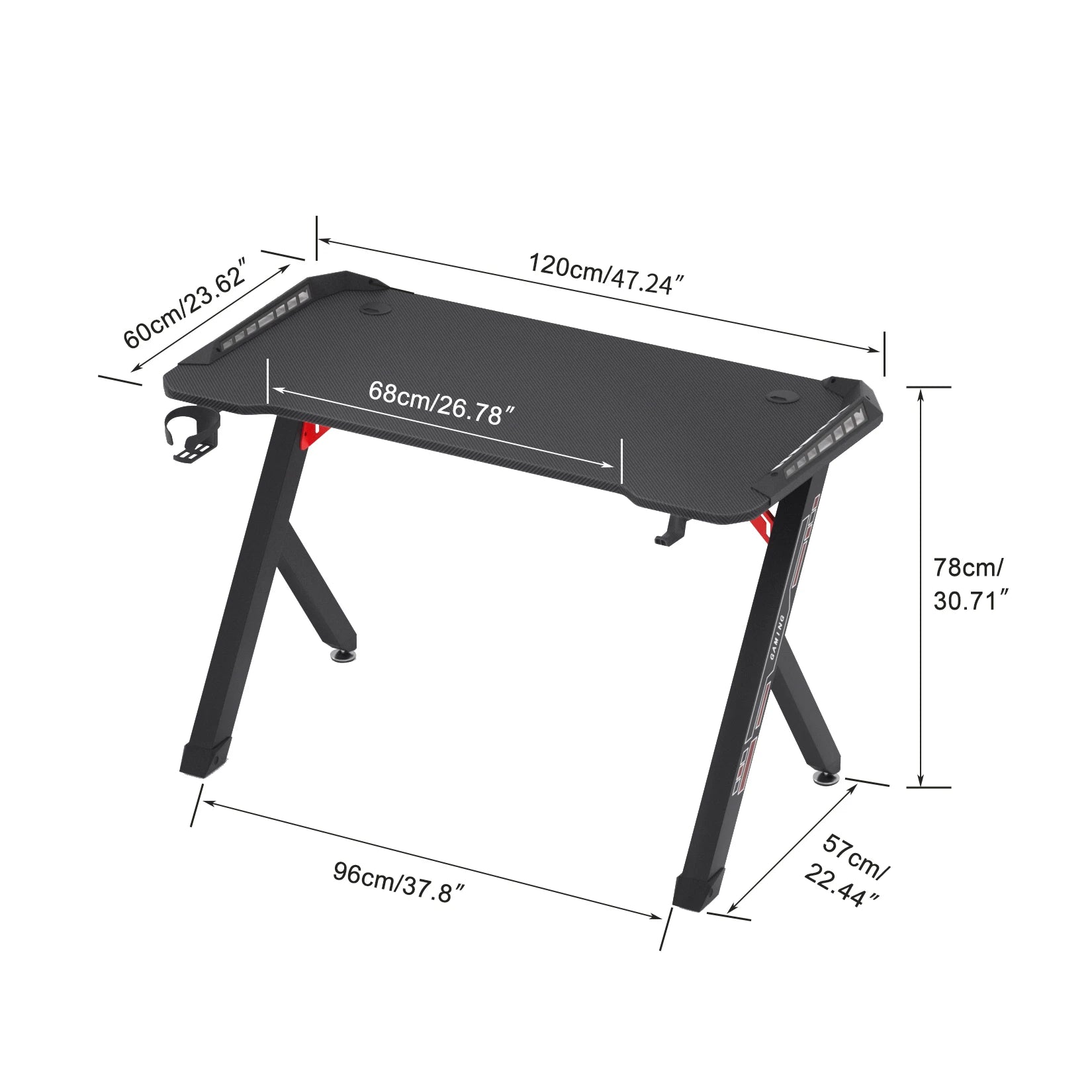 PulsePro RGB Desk (100/120cm)