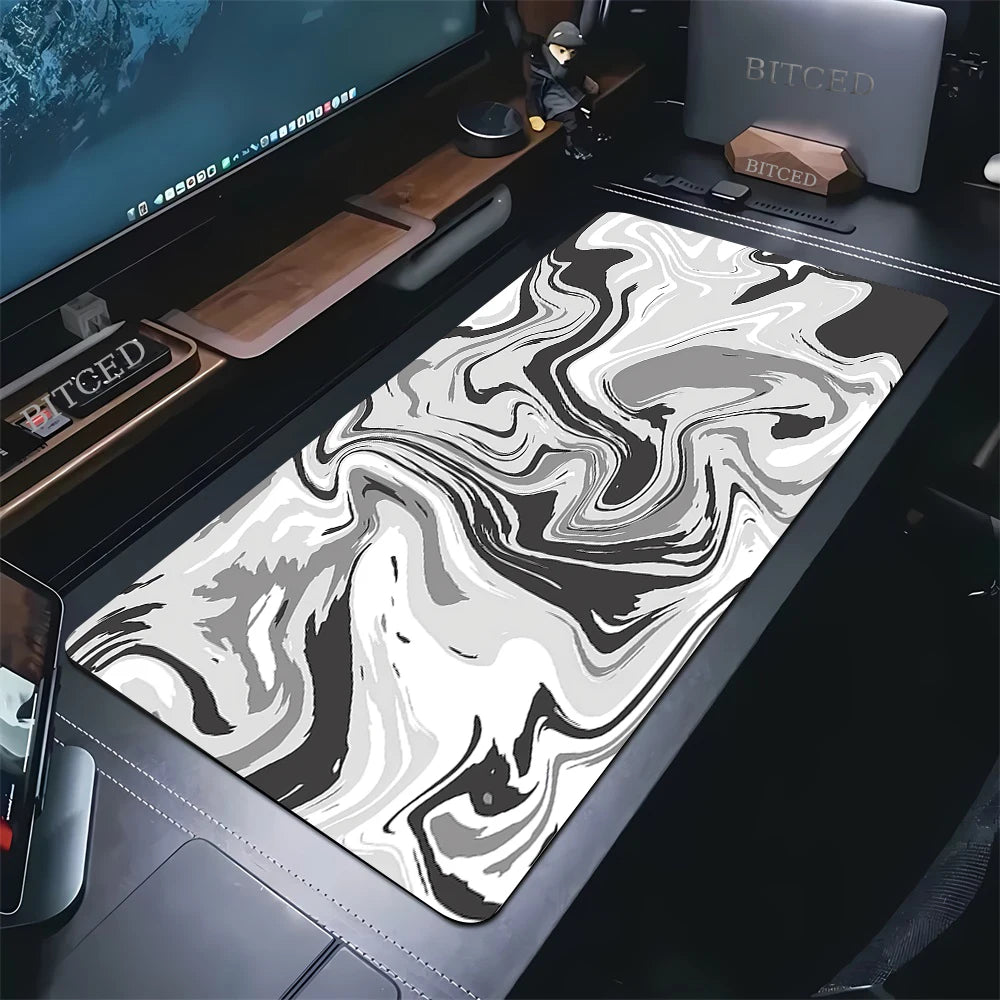 StrataPad XXL | Black & White Gaming Desk Mat
