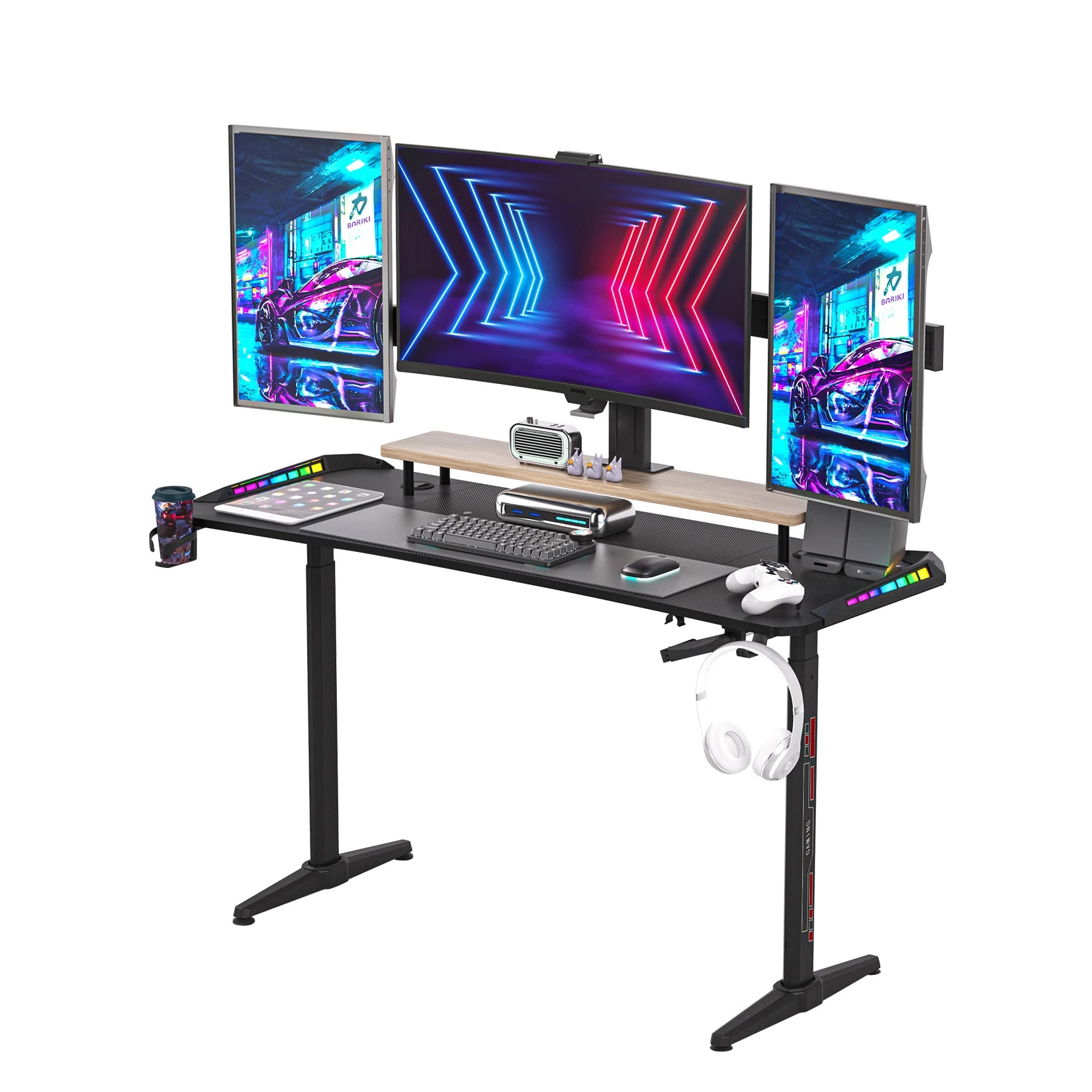 RiseX RGB | Height Adjustable Gaming Desk