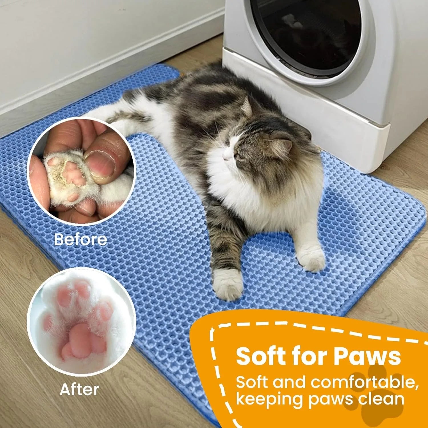 PawMat Pro | Double-Layer Waterproof Cat Litter Mat