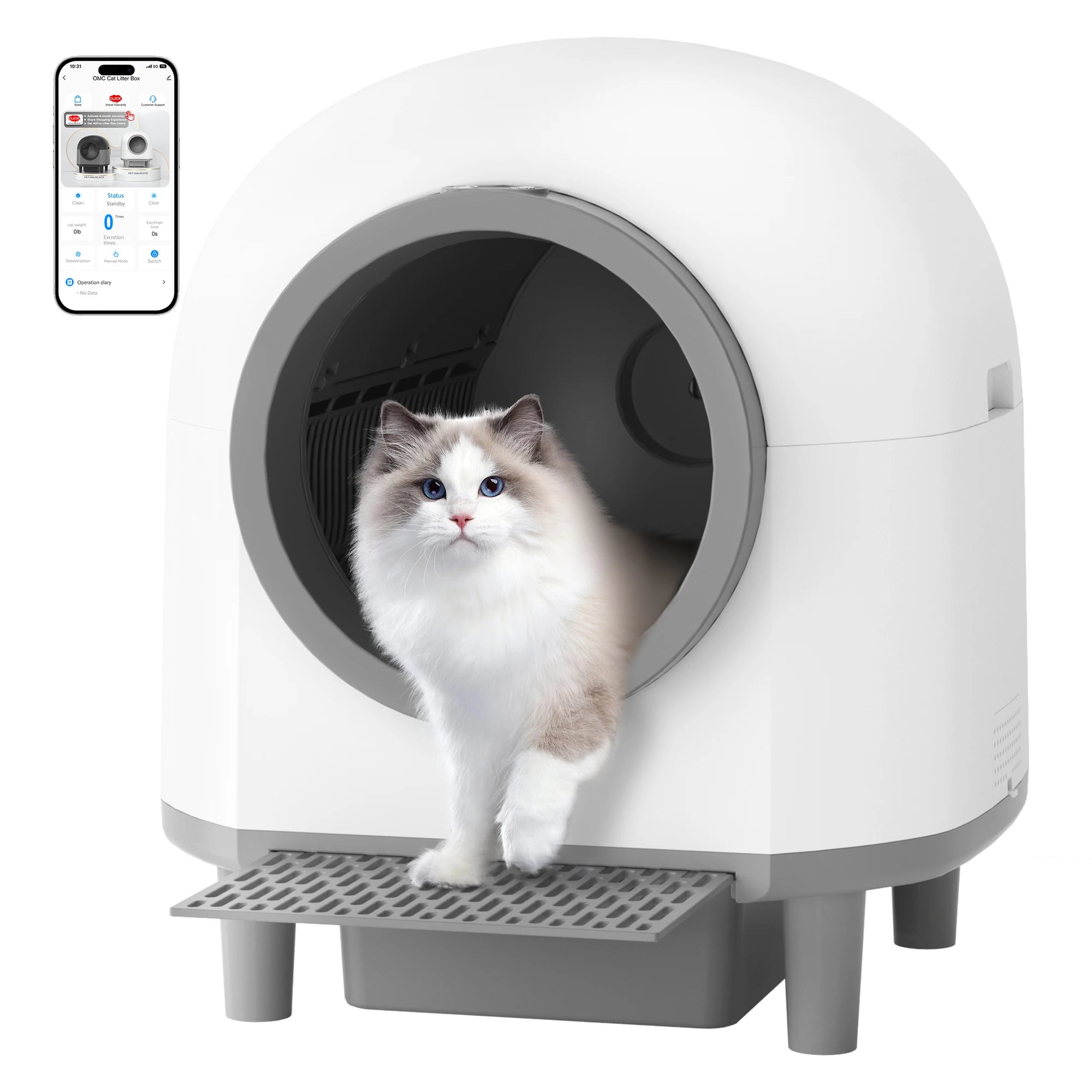 REDSASA CleanBox | Smart Self-Cleaning Cat Litter Box