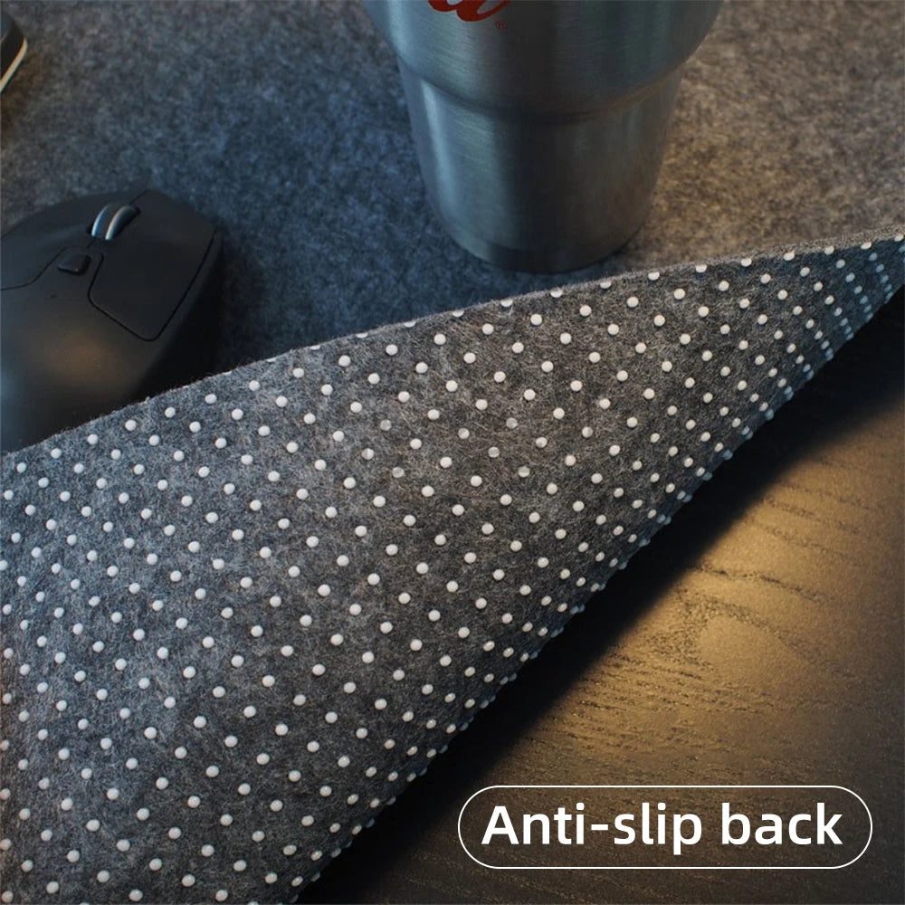 FeltGuard XL | Non-Slip Wool Desk Mat