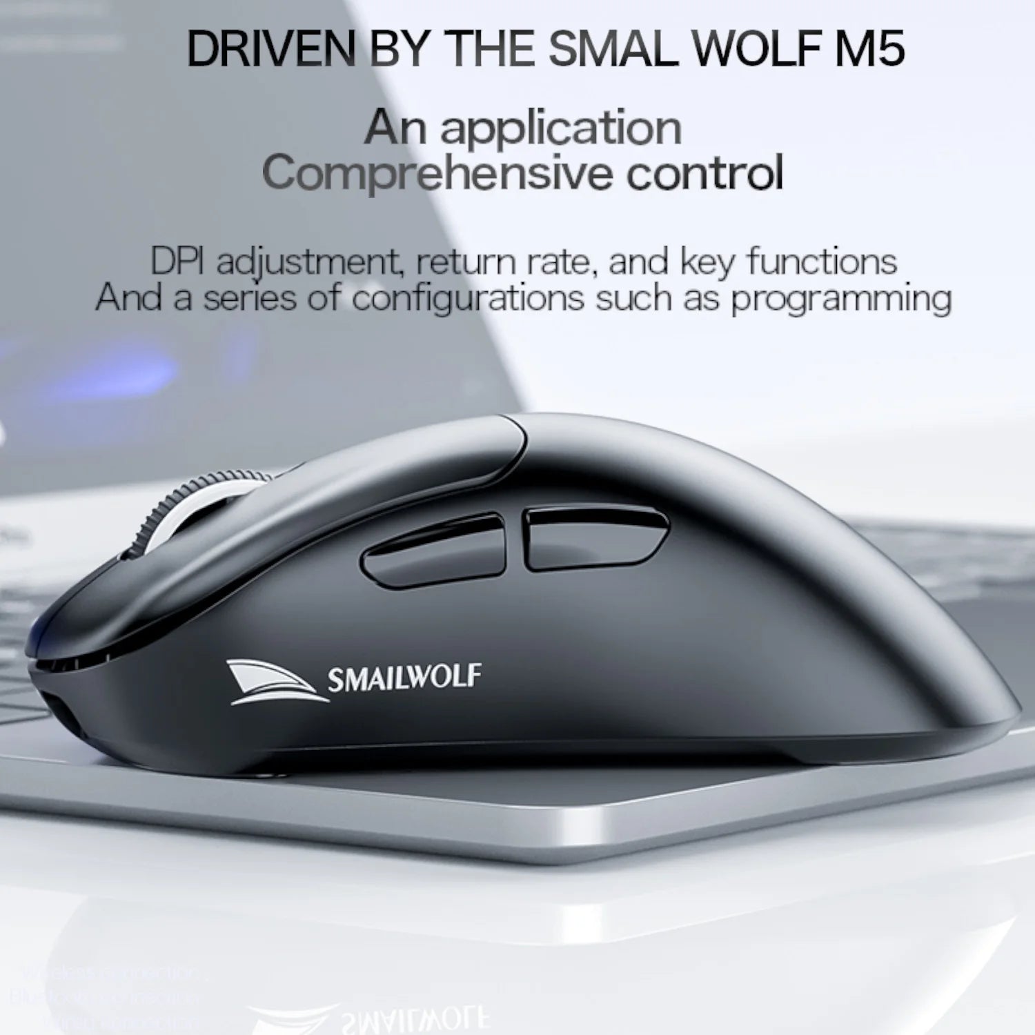 SMAILWOLF M5 | Tri-Mode RGB Wireless Gaming Mouse