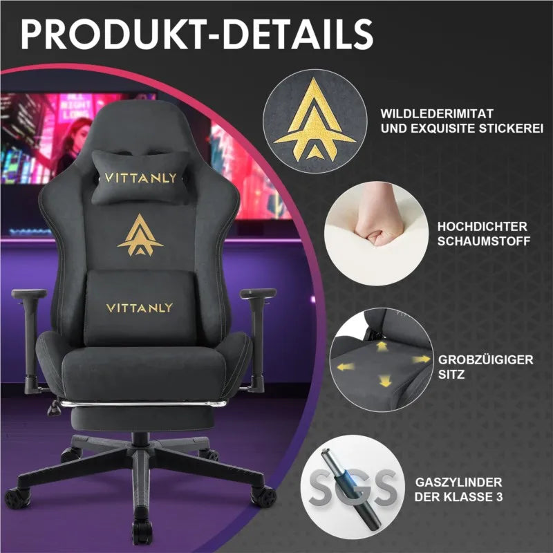Kitinjoy Elite Suede Gaming Chair