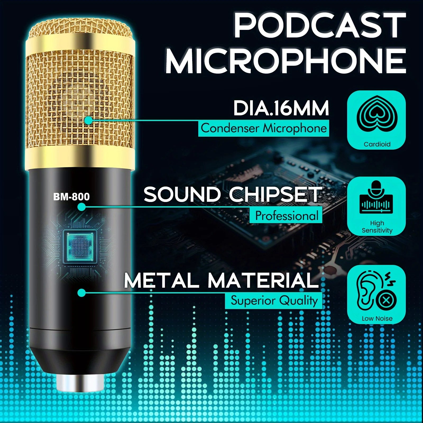 Professional Condenser Tabletop Microphone