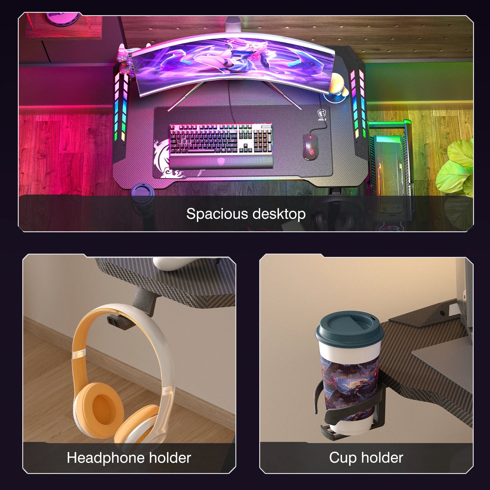 PulsePro RGB Desk (100/120cm)