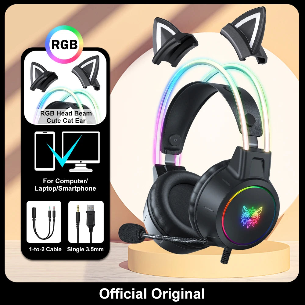 ONIKUMA X15 Pro | RGB Wired Gaming Headset