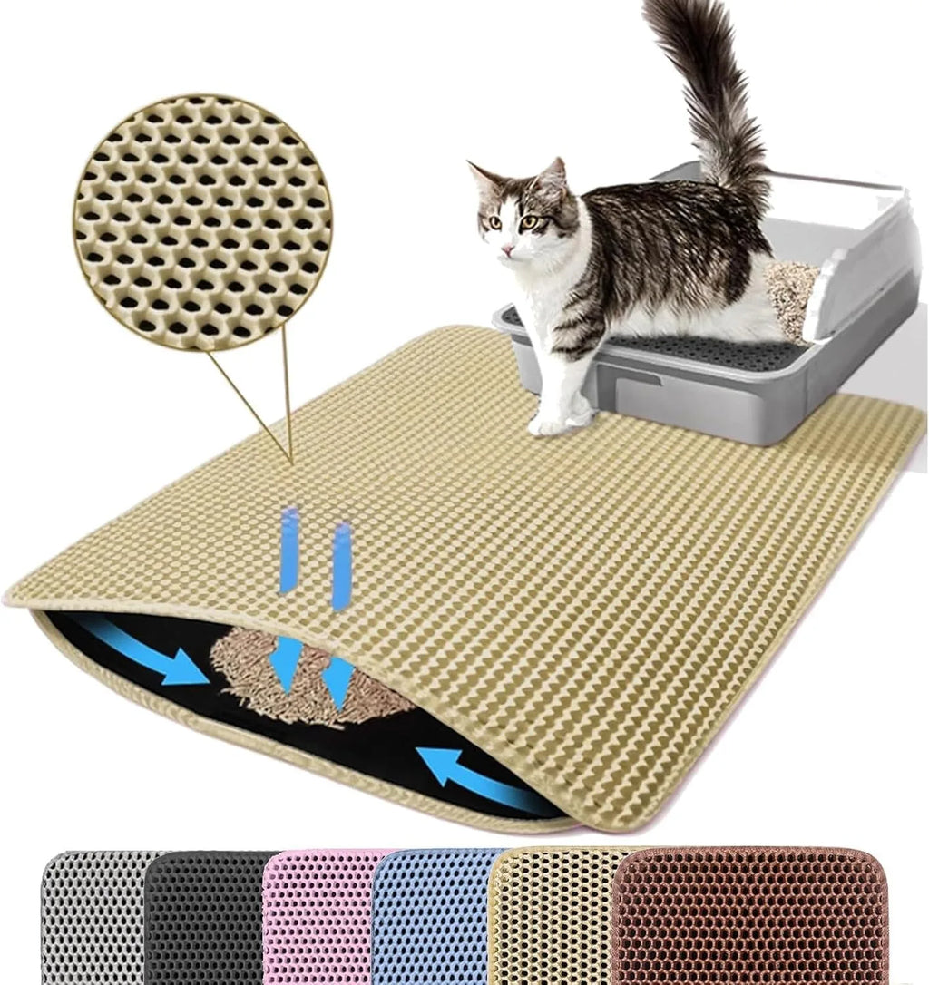 PawMat Pro | Double-Layer Waterproof Cat Litter Mat