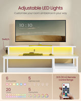 VASAGLE NeoDesk | LED Computer Desk with Storage