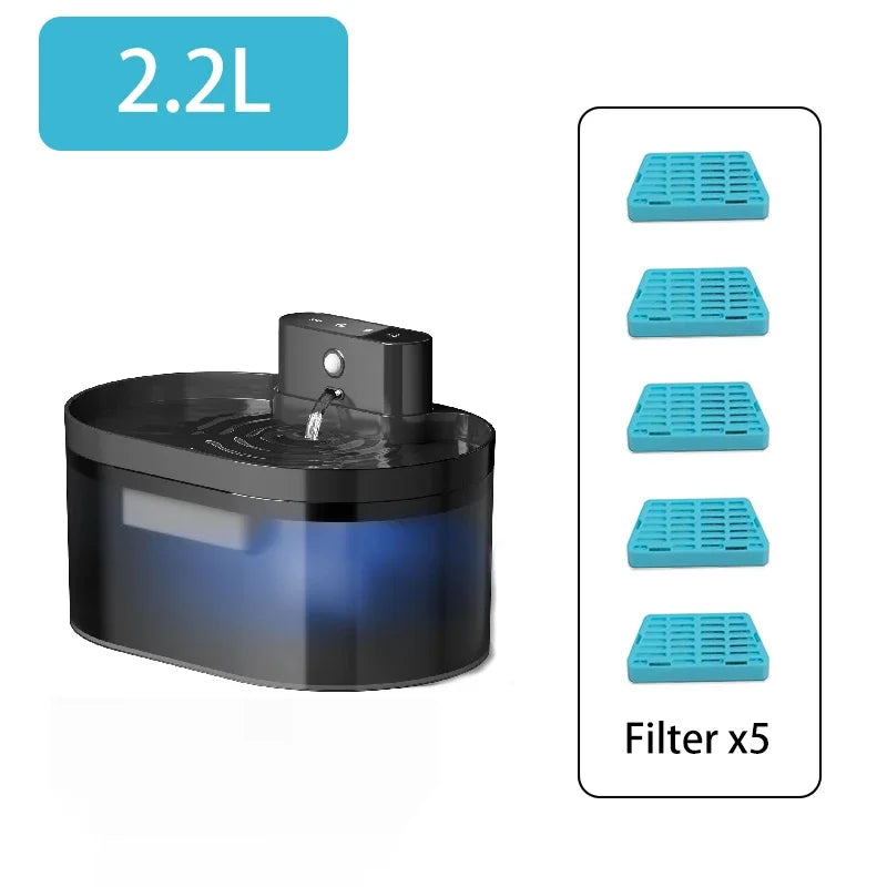 PuraFlow 2.2L | Wireless Smart Pet Water Fountain