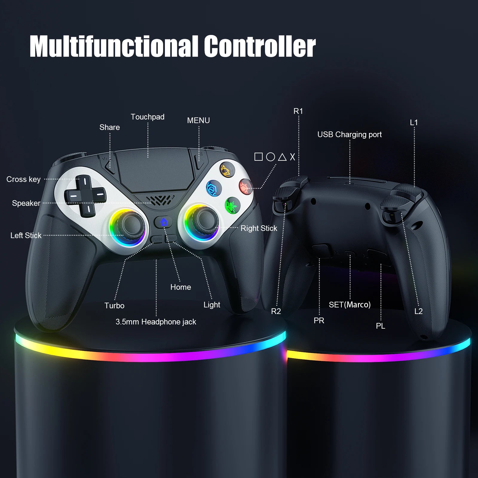 AeroGlow™ PS5 Wireless Controller