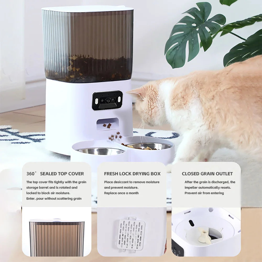 FeedView 5L | Smart Pet Feeder with Camera & Voice
