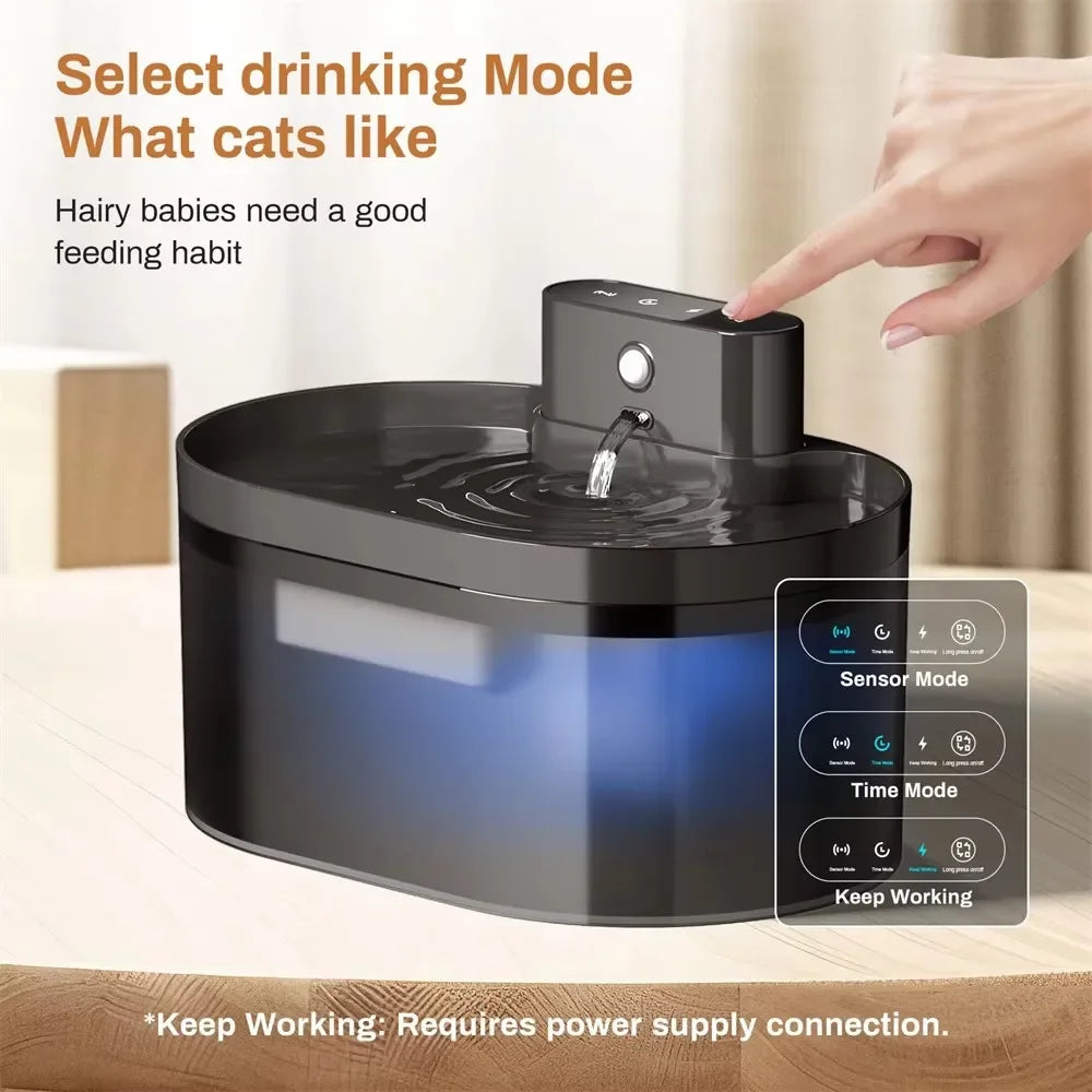 PuraFlow 2.2L | Wireless Smart Pet Water Fountain