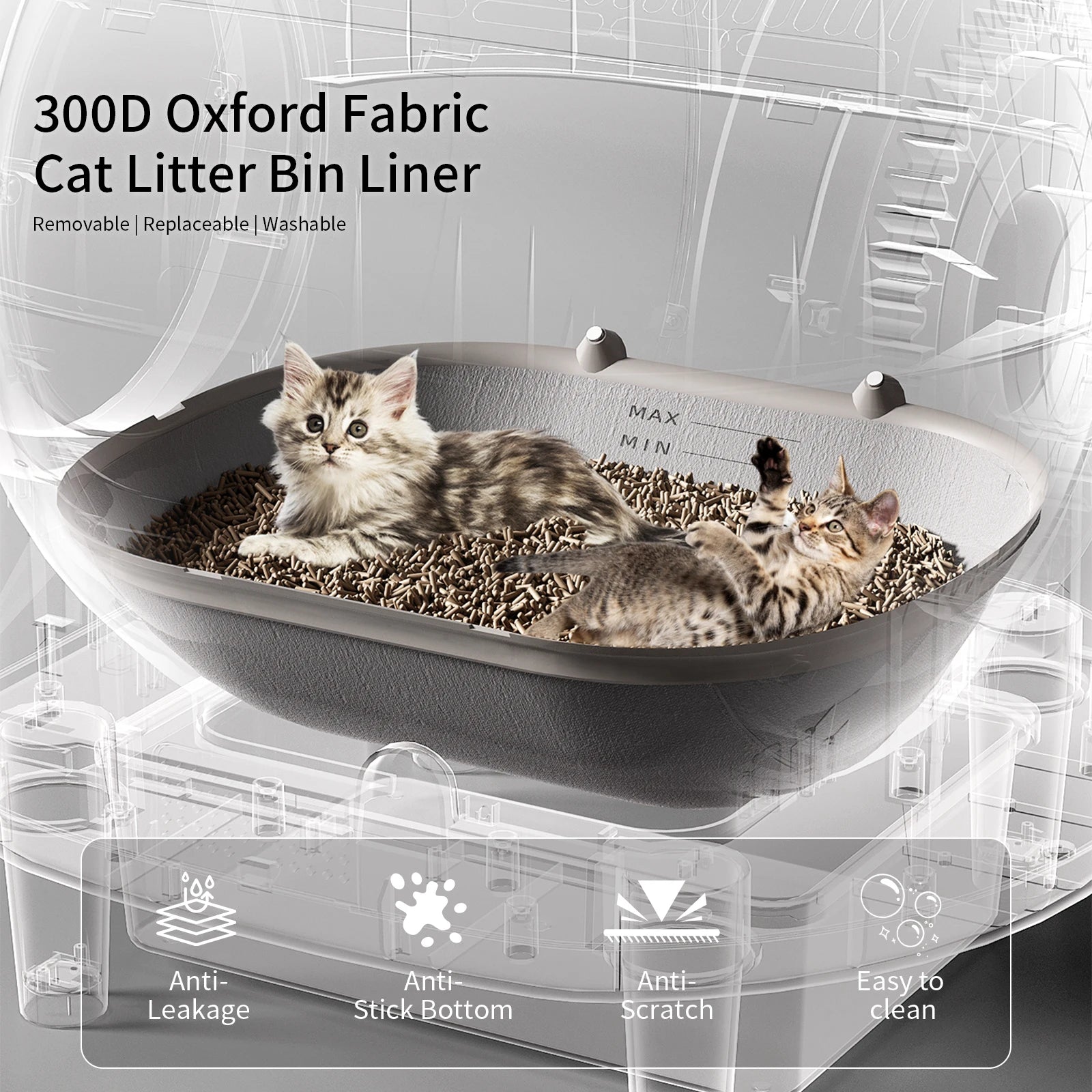 REDSASA CleanBox | Smart Self-Cleaning Cat Litter Box
