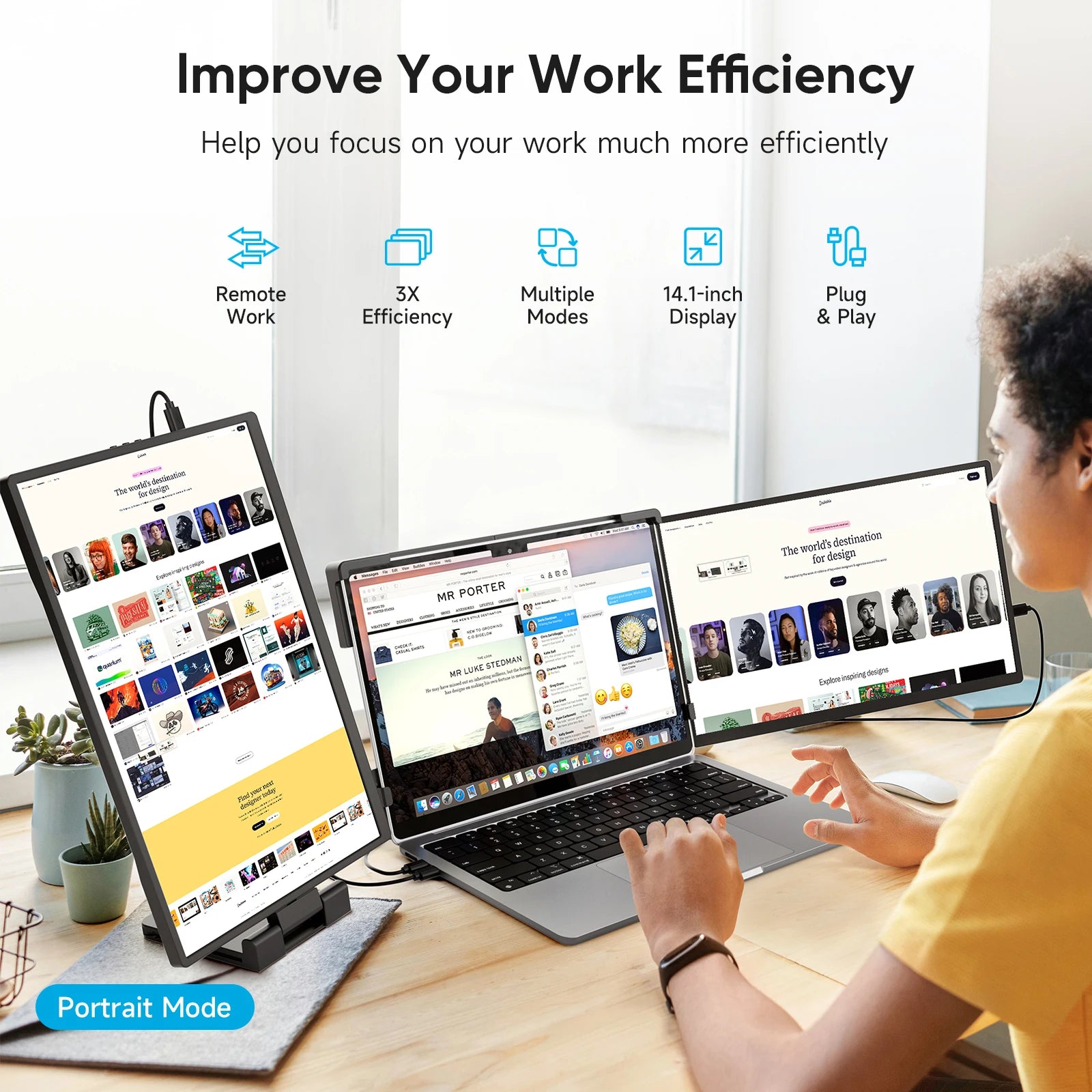 Dopesplay 14.1" | Portable FHD IPS Monitor