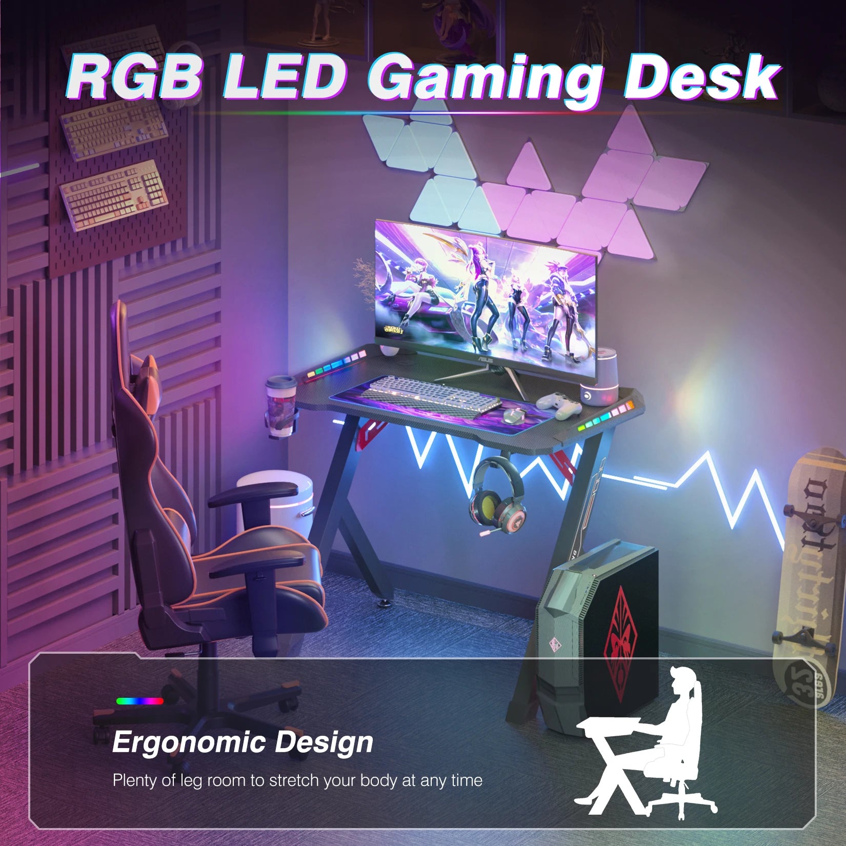 PulsePro RGB Desk (100/120cm)
