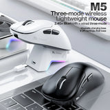 SMAILWOLF M5 | Tri-Mode RGB Wireless Gaming Mouse