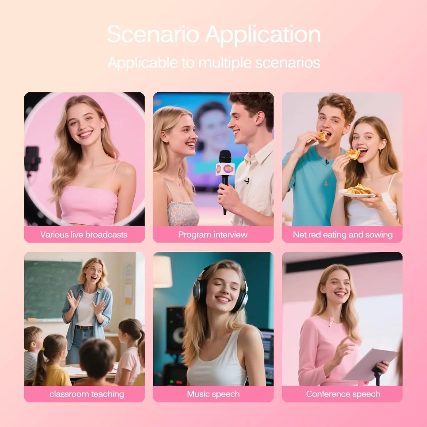 PinkWave | Wireless Lavalier Mic for iPhone