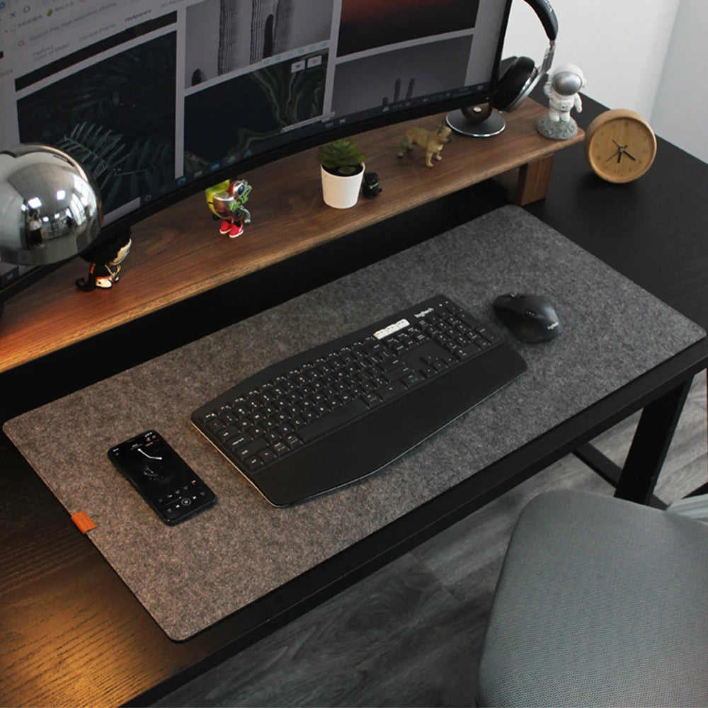 FeltGuard XL | Non-Slip Wool Desk Mat