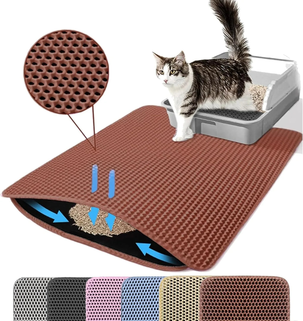 PawMat Pro | Double-Layer Waterproof Cat Litter Mat