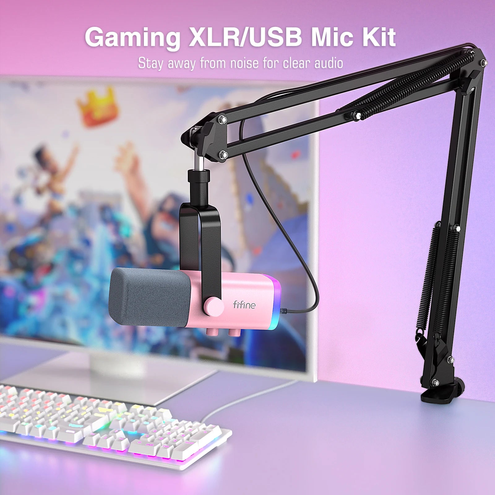 FIFINE GameWave | RGB Headset + Streaming Mic Kit