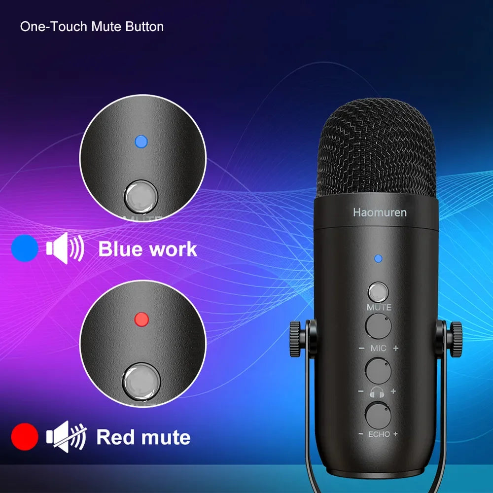 HAOMUREN ProCast | USB Studio Microphone Kit