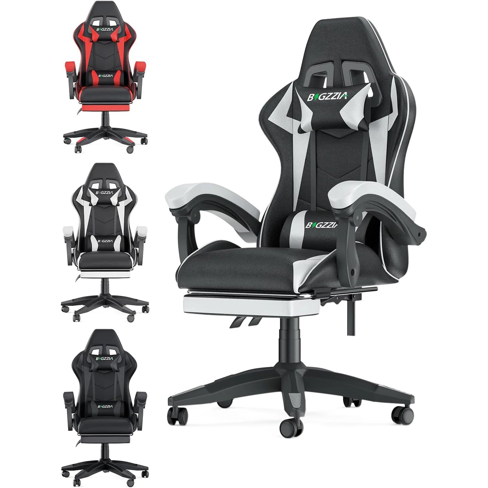 TurboSeat Pro | Ergonomic Gaming Chair with Footrest